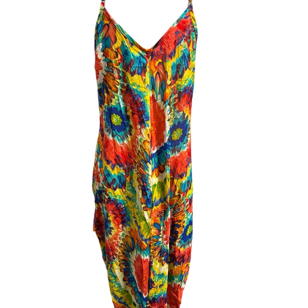 Romchard Rayon Floral Maxi Dress. O/S VGUC